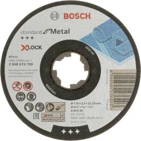 Bosch Accessories Standard for Metal 2608619780 Disco di taglio dritto 115 mm 1 pz. Metallo