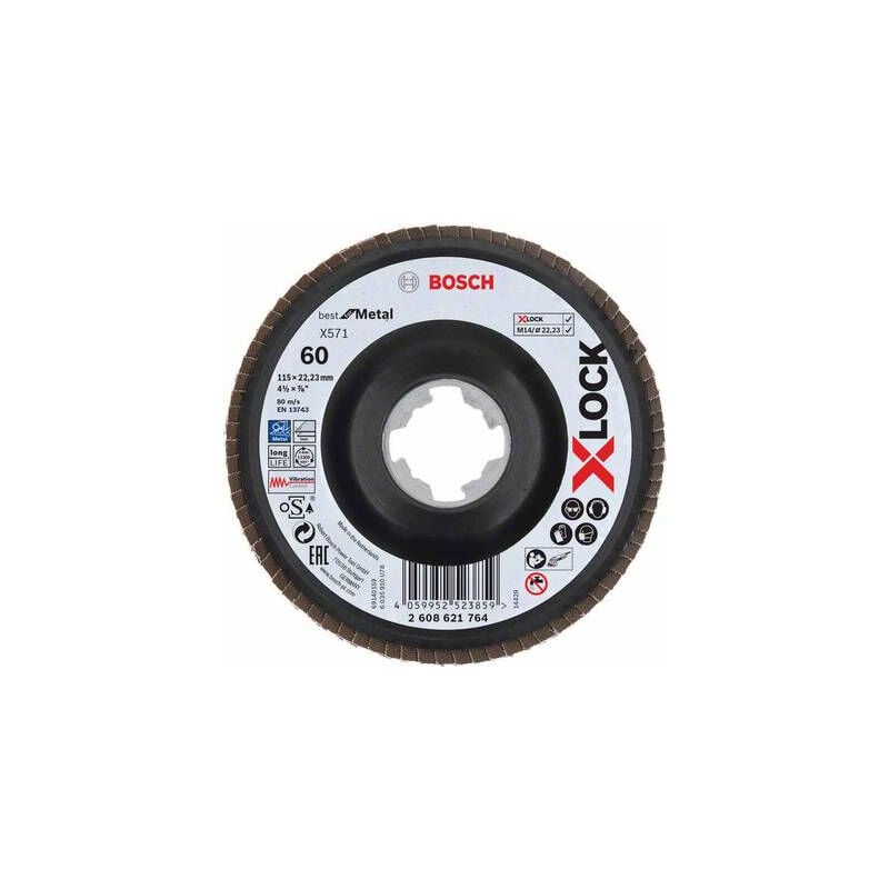 Bosch - accessories 2608621764 x-lock disque segmenté diamètre 115 mm 1 pc(s)