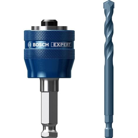 Bosch Professional 2x Adaptadores de sistema para sierra de corona Expert Power Change Plus (accesorios Taladro de impacto rotativo), Black, Adaptadores de sistema para sierra de corona, Ø 7,15 mm