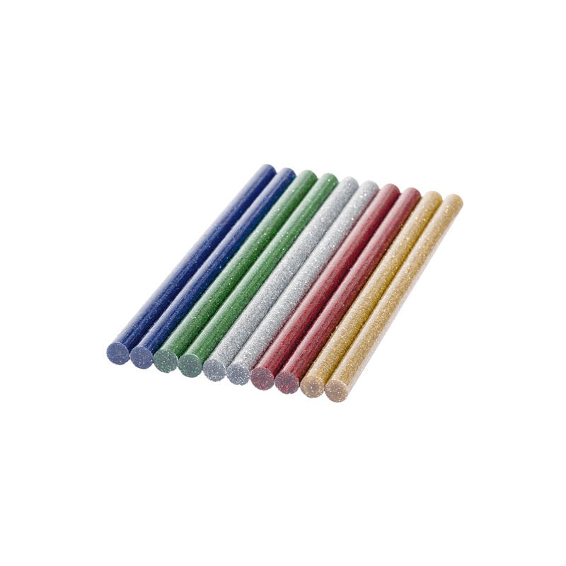 

Adhesivo termofusible colores y purpurina 10 BARRAS SURTIDAS 7 MM - Bosch