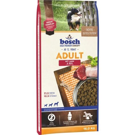 Hundefutter Trockenfutter Bosch Adult Lamm & Reis 15 kg