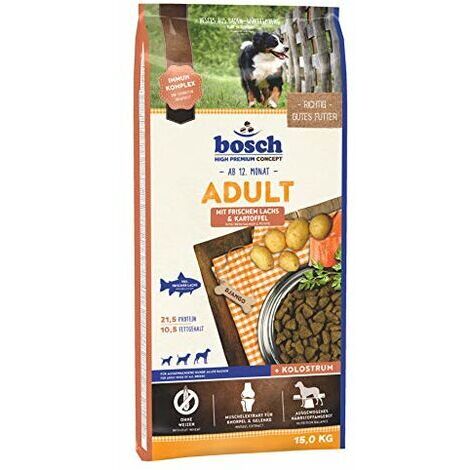 Bosch Adult Trockenfutter per Cani con Salmone Fresco e Patate � 15 kg