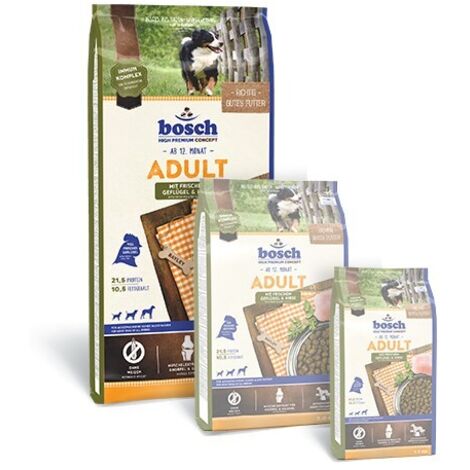 Bosch Adulto Aves y mijo alimentación para perro 15 kg