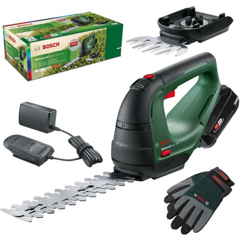 Bosch Advanced Shear 18V-10 Cordless Garden Pruner 18v Hedge Grass 2.0Ah +Gloves