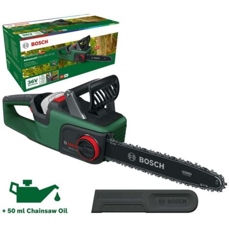 Bosch – Scie à chaîne sans fil 36V – Moteur Brushless – Longueur de lame 310mm – 2.0Ah pour coupes fluides dans bois dur - 36V-35-40