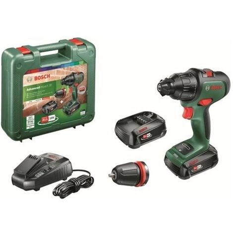 BOSCH - ADVANCEDIMPACT 18V 2 SPEED CORDLESS IMPACT DRIVER 2 BATTERIE Velocità a vuoto: 0 - 450 e da 0 - 1500 min -1