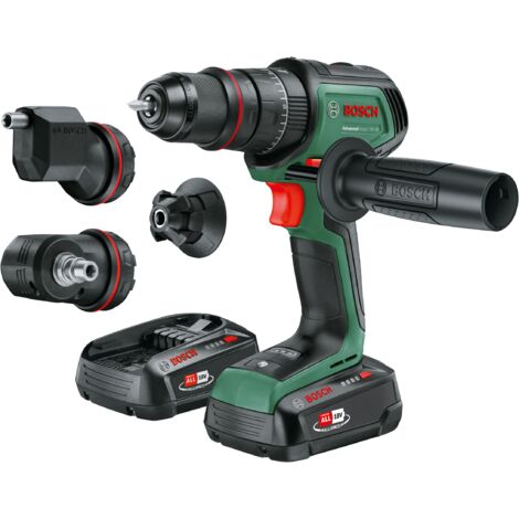 Bosch – Perceuse à percussion sans fil 18V – Couple 82Nm – Moteur sans balais – Mandrin 13mm à serrage rapide – 2 batteries 2,5Ah incluses - 18V-80
