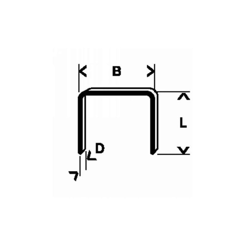 Bosch 1609200368 Agrafes 14 11,4 Mm 1000 Pièces Type 53