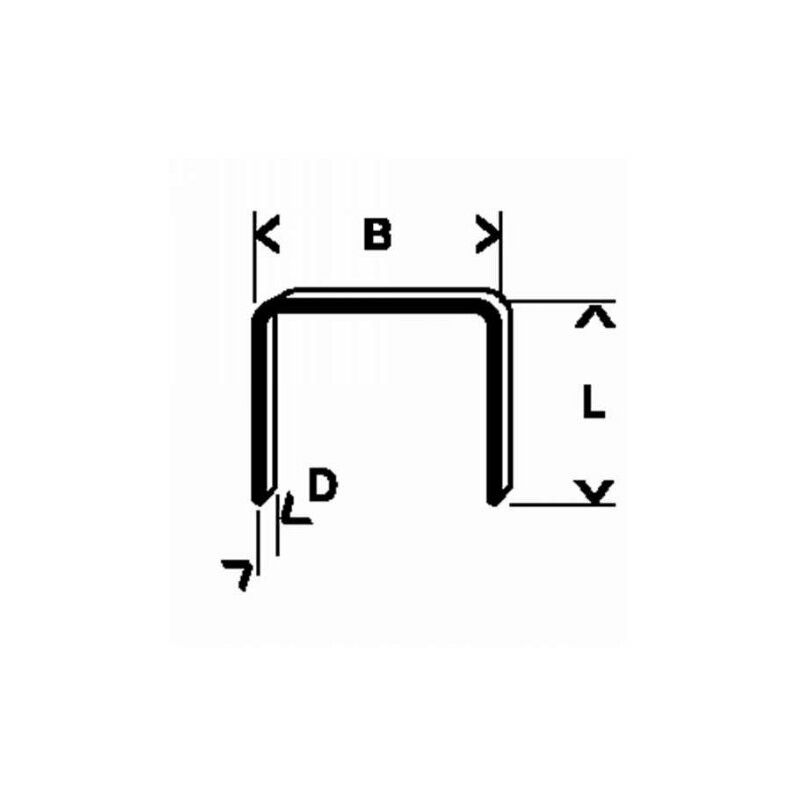 Bosch - 1609200326 agrafes 11,4 6 mm 1000 pièces