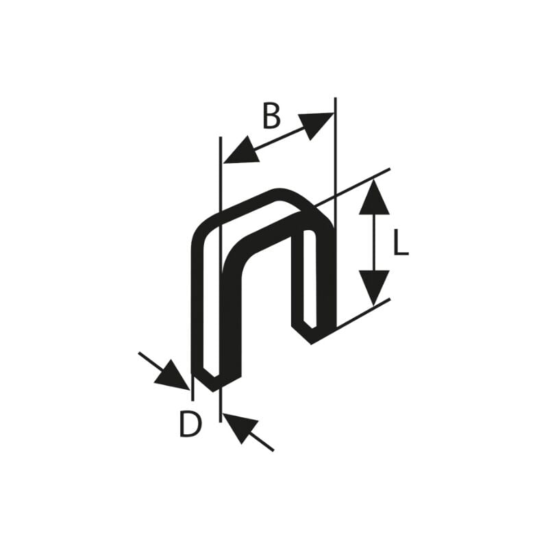 Bosch - Clamp tk40 25g 1,2 mm, 25 mm, galvanisé