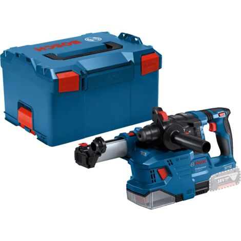 BOSCH PROFESSIONAL Akku-Bohrhammer GBH 18V-22 mit SDS plus Solo + GDE 18V-12 in L-Boxx - 0611924004