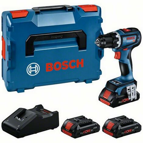 Bosch Akku Bohrschrauber 3x Procore 4Ah GSR 18V-90C Professional Set  0615A5002R