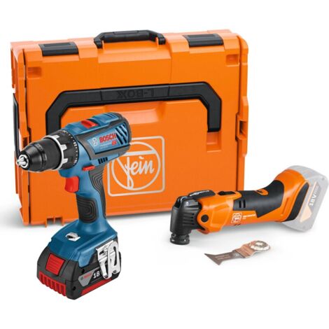 Bosch Akku-Bohrschrauber Gsr 18V-28 (3x 3,0AH) + Fein Multim