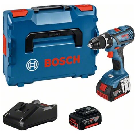 Bosch Akku-Bohrschrauber GSR 18V-28, inkl. 2 x 4.0Ah 18V, Schnellladegerät, L-BOXX