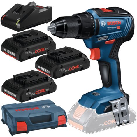 Bosch Akku-Bohrschrauber GSR 18V-55 3 x ProCORE 4,0 Ah inkl. Ladegerät