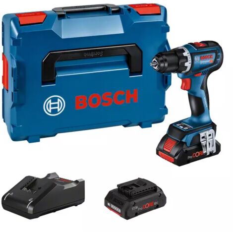Bosch Akku-Bohrschrauber GSR 18V-90 C, 2x ProCORE 4.0Ah + Ladegerät in L-BOXX