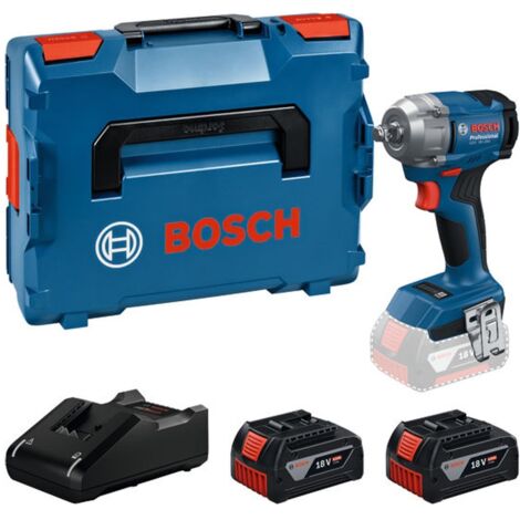 Bosch Akku-Drehschlagschrauber GDS 18V-350, 18V, 1/2", 2x4.0 Ah und Ladegerät in L-BOXX