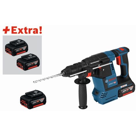 Bosch Professional Akku Schlagbohrhammer Gbh 18v 26 F 2 X 6 0 Ah 1 X 5 0 Ah 1 4 0 Ah L Boxx 0615990j06
