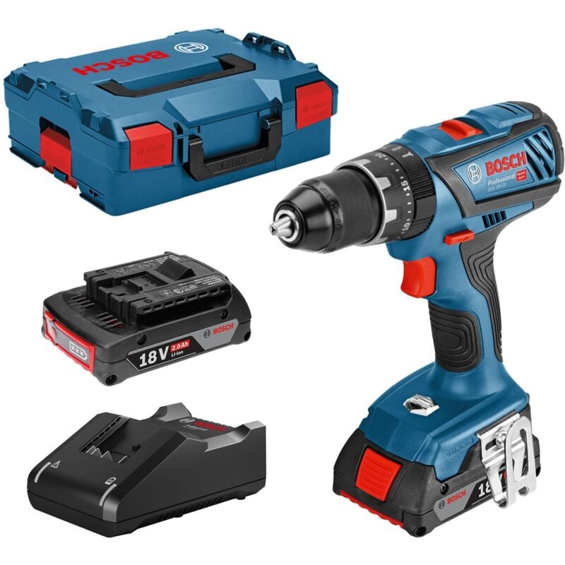 Akku-Schlagbohrschrauber gsb 18V-28 / 2x 2,0 Ah Akku + Ladegerät in L-Boxx - 06019H4002 - Bosch