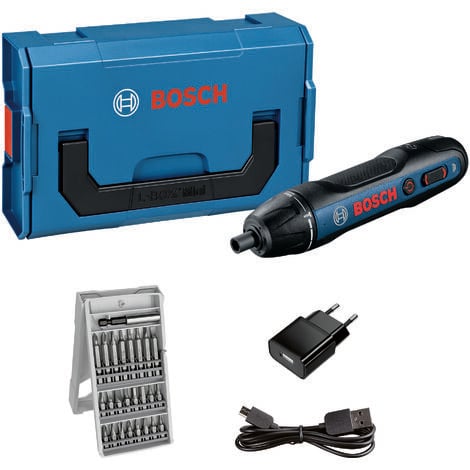 BOSCH Akkuschrauber GO + 25tlg. Bitsatz, in L-BOXX-Mini