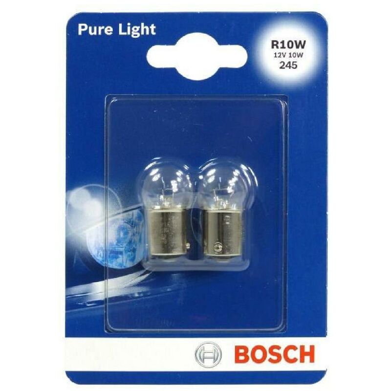 Ampoule pure light 2 R10W 12V 10W 684160 - Bosch