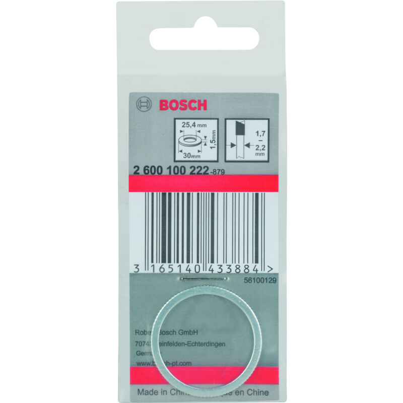 

2600100222 Anillo reductor hojas sierra circular 30 x 25,4 x 1,5 mm - Bosch