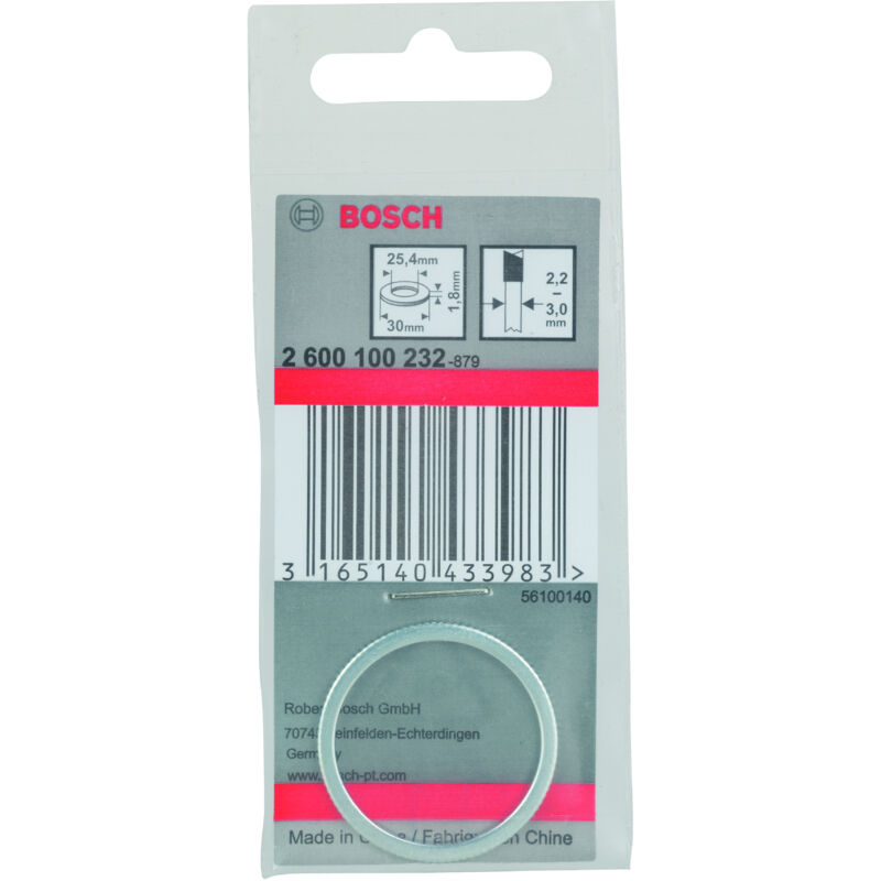

2600100232 Anillo reductor hojas sierra circular 30 x 25,4 x 1,8 mm - Bosch