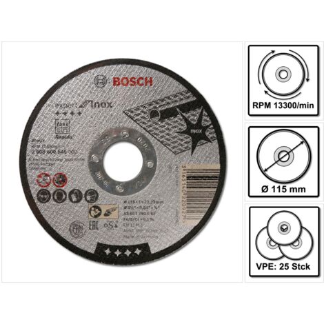 DISCO CORTE METAL EXPERT 4 1/2 1.6 mm BOSCH 2608600214