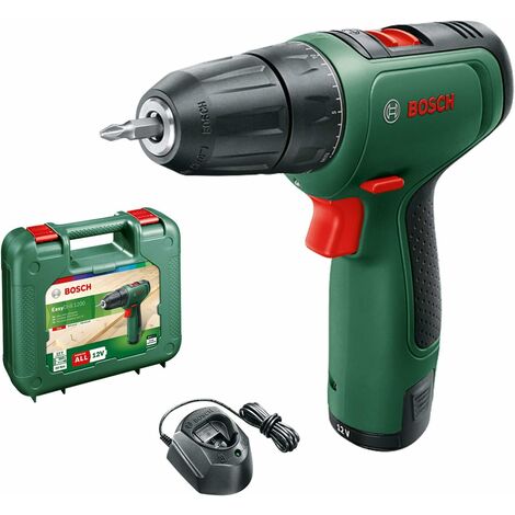 Bosch atornillador a batería EasyDrill 1200 (1 batería, sistema de 12 V, Ø de taladro en madera 20 mm)