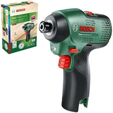 Bosch - Atornillador de impacto a batería EasyImpactDrive 12 (sin batería, 12 V, en caja de cartón)