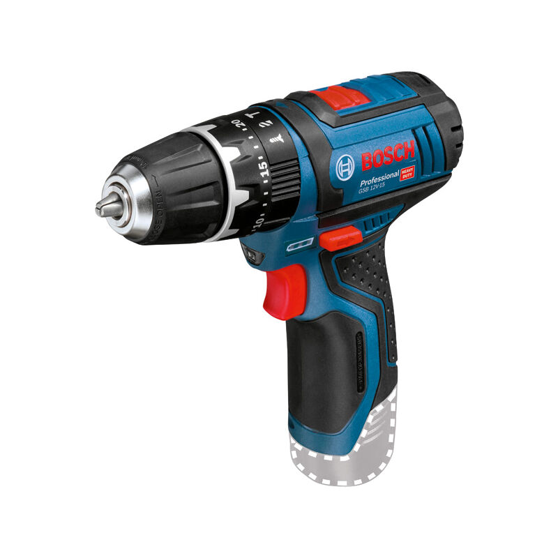 

BOSCH 06019B6901 Atorn. taladro percusión GSB 12V-15 (SIN BATERIA NI CARGADOR)