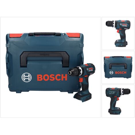 Bosch GSB 18V-60 C Professional Taladro / Atornillador percutor a batería 18V / 60Nm + Maletín L-Boxx - Sin batería, sin cargador incluidos
