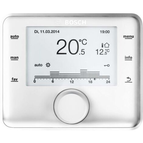 Bosch außentemperaturgef. Regler CW 400 für bis 4 Heizkreise und 2 WW-Ladekreise, 7738113412