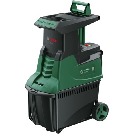 Bosch – Broyeur de végétaux électrique 2200 W – Capacité de coupe 38 mm – Système rotor porte-couteaux – Bac 53 L pour compostage - AXT 22 D