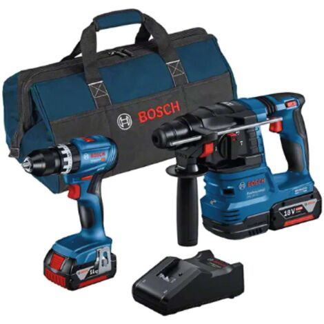 Bosch-B Kit 18V Trapano+Tass. +3 Batt.4,0Ah+Caric.