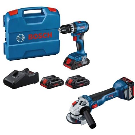 BOSCH-B KIT TRAPANO + SMERIGLIATRICE ANG 18V 125MM