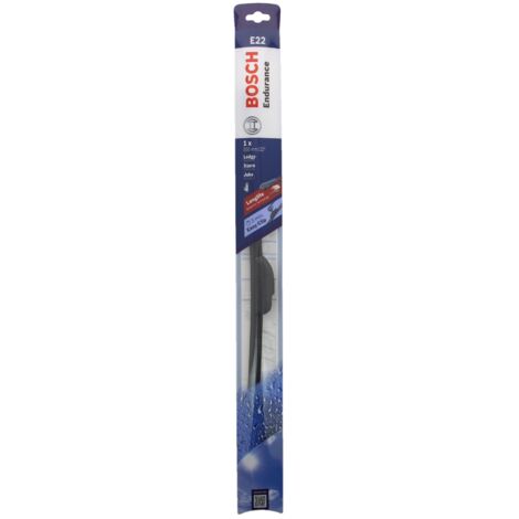 Bosch – Balai essuie-glace Adapt ENDURANCE E22 550mm – Ultra plat pour essuyage optimal – Spoiler intégré pour réduction du bruit