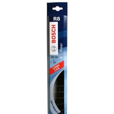 Bosch – Balai essuie-glace arrière pour Citroën C2/C3 Picasso et Peugeot 5008 – Gomme synthétique – Fixation clips – Quatre saisons