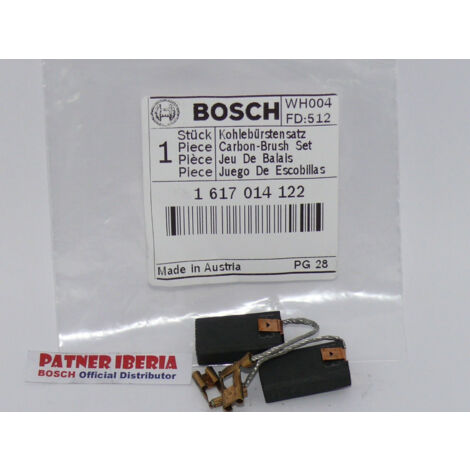 Bosch – Balais de charbon 1617014122 pour modèles GBH et GSH – Durabilité optimale – Compatibilité parfaite – Matériaux de haute qualité