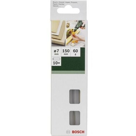 Bosch Bâtonnets de colle Cristal, set de 10 pièces
