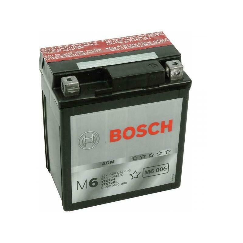 Image of Batteria moto bosch M6006 6AH dx