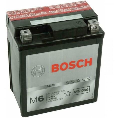 LUBEX Bosch BATTERIA MOTO BOSCH M6006 6AH DX