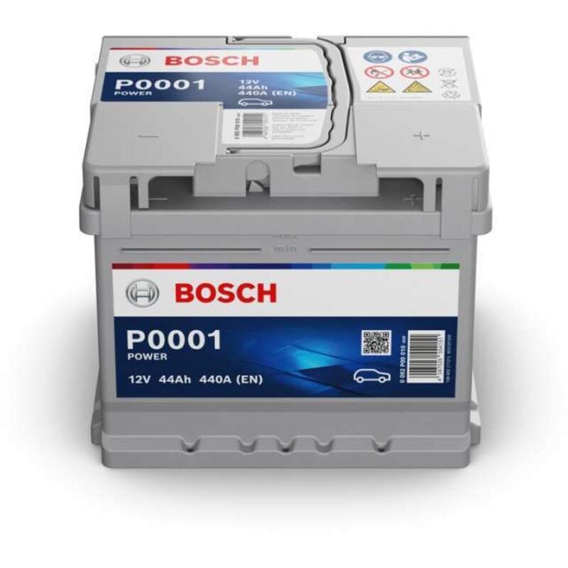 Bosch - Batteria Auto P001 44Ah 440A 12V - Pronta all'Uso - con Maniglia