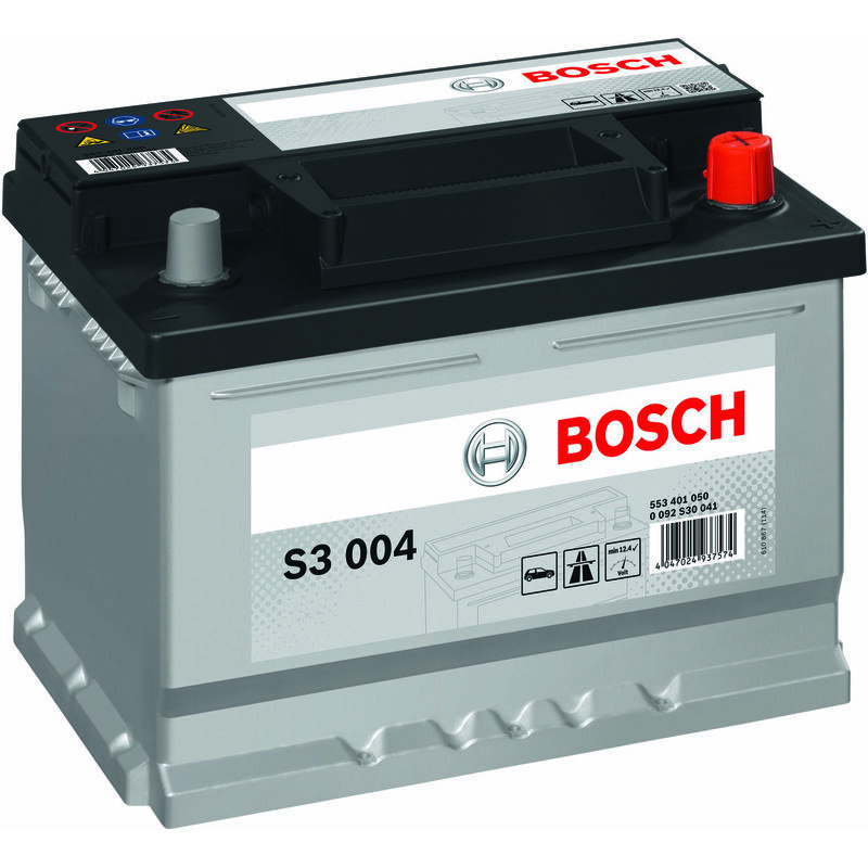 Image of BOSCH BATTERIA S3004 (53A DX) batteria per auto - ricambio