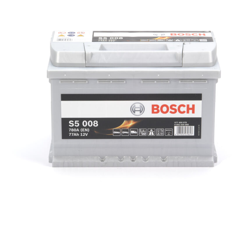 Image of Batteria S5008 (77A dx) batteria per auto - ricambio - Bosch