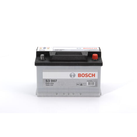 Bosch – Batterie de démarrage 12V 70Ah – Performance fiable pour voitures – Technologie AGM pour démarrage rapide - S3007