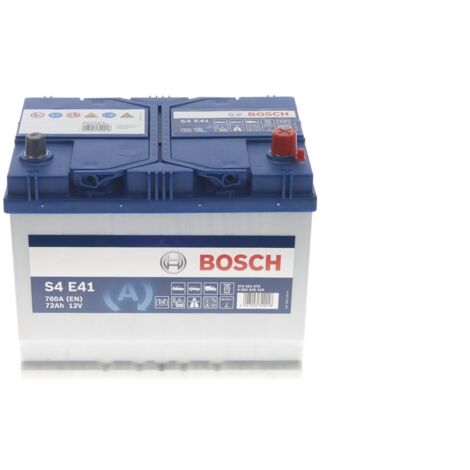 Bosch – Batterie de voiture EFB S4E41 12V 72Ah 760A – Technologie Start/Stop – Sans entretien – Dimensions 260x173x225mm