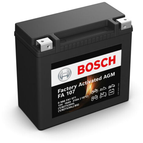 Bosch – Batterie moto AGM 12V 310A 18Ah – Adaptée motos, scooters, quads – Technologie AGM pour performance optimale – Compatible M6023, BTX20HL