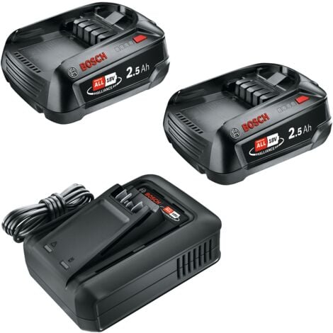BOSCH HOBBY Starter-Set 18V (2 x 2,5 Ah + AL 18V-44)