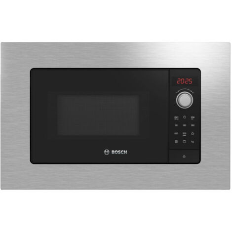 Bosch BEL623MS3 Serie 4 - Forno a microonde da incasso, 20 L, 800 W, Classe A, funzione grill, AutoPilot 7, 5 livelli di potenza, Acciaio inox